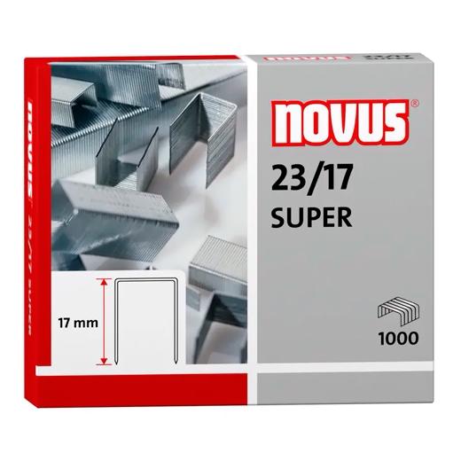 Novus Grapas 23/17 Super Para Grapadoras De Gruesos Caja 1000 Ud