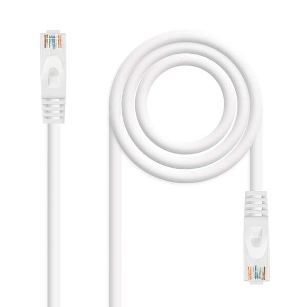 Nanocable Cable De Red Latiguillo Rj45 Lszh Cat.6A Utp Awg24 2M - Color Blanco