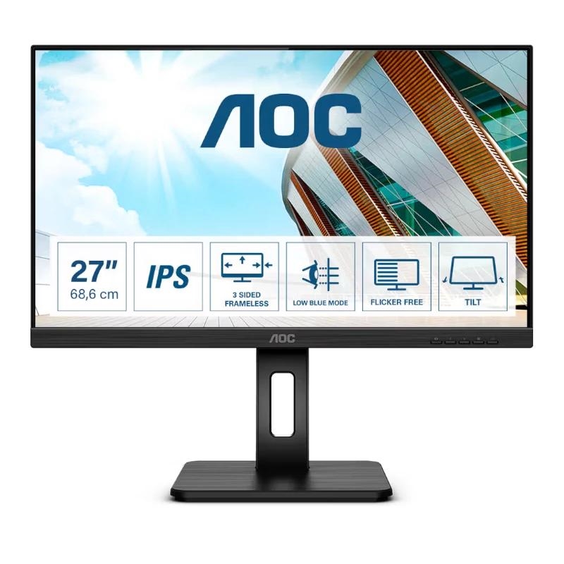 Aoc 27P2Q Monitor 27" Ips Aa Piv Vga Dvi Hdmi