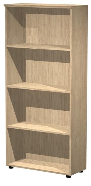 Artexport Estantería Alta Presto Abierta 3 Estantes 22Mm Con Trasera Roble