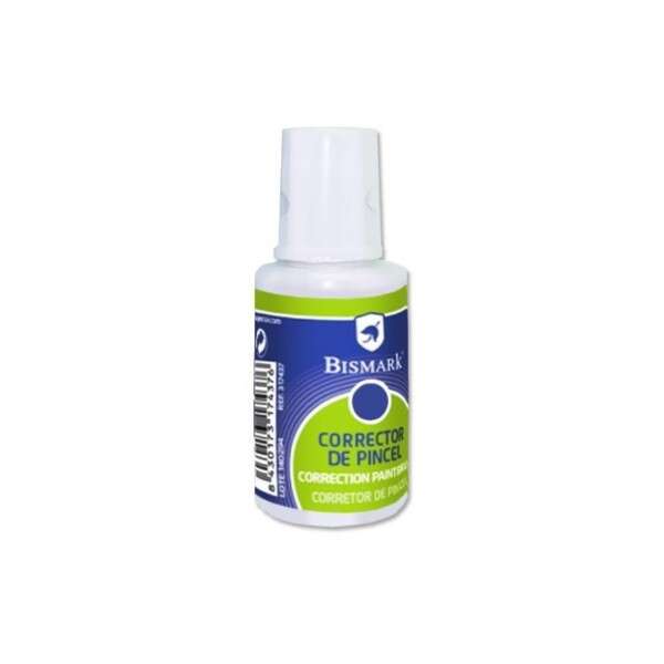 Bismark Liquido Corrector 16Ml - Secado Rapido - Aplicador De Pincel - Tamaño Compacto