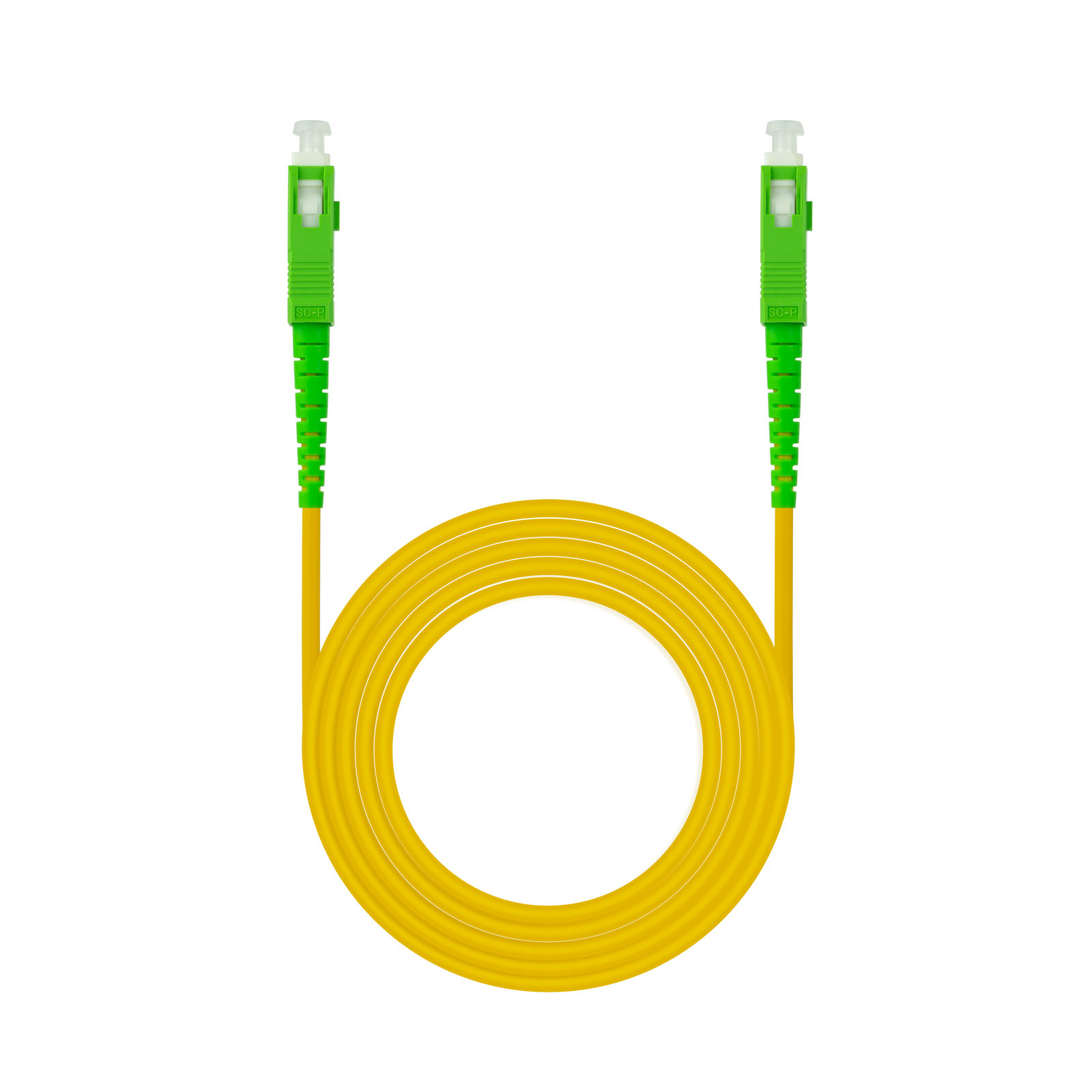 Nanocable Cable Fibra Sc/Apc-Sc/Apc Monomodo Lszh  2M - Color Amarillo