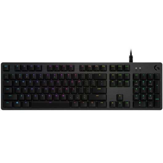 Logitech G512 Teclado Mecanico Gaming Usb - Teclas Mecanicas Gx Brown - Iluminacion Rgb Lightsync - Superficies De Metal - Cable De 1.80Cm - Color Negro