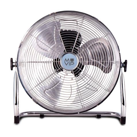 Muvip Ventilador Industrial De Suelo - 55W - 3 Velocidades - Color Plata