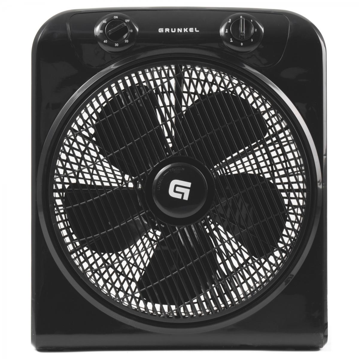 Grunkel Ventilador De Suelo 50W 3 Velocidades C/Temporizador Negro