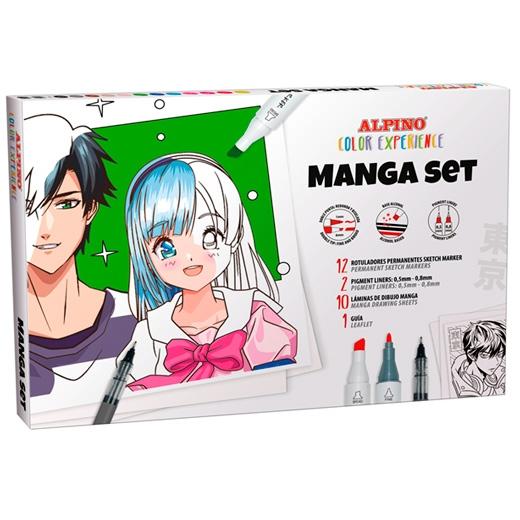Alpino Rotuladores Manga Set Color Experience Estuche 14 Ud + Láminas + Guía