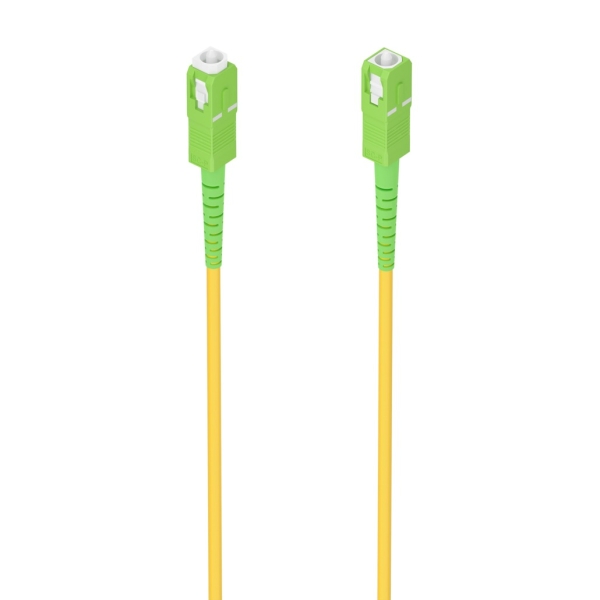 Aisens Cable Fibra Optica Latiguillo G657A2 3.0 9/125 Smf Simplex Cpr Dca Lszh - Sc/Apc-Sc/Apc - 20M - Color Amarillo