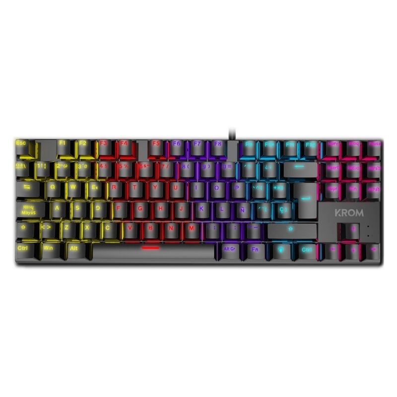 Krom Teclado Gaming Nxkromkasictkl  Tkl Rainbow