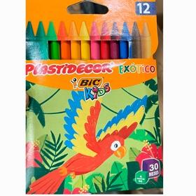 Plastidecor Ceras Exotic Colores Surtidos Estuche 12 Ud