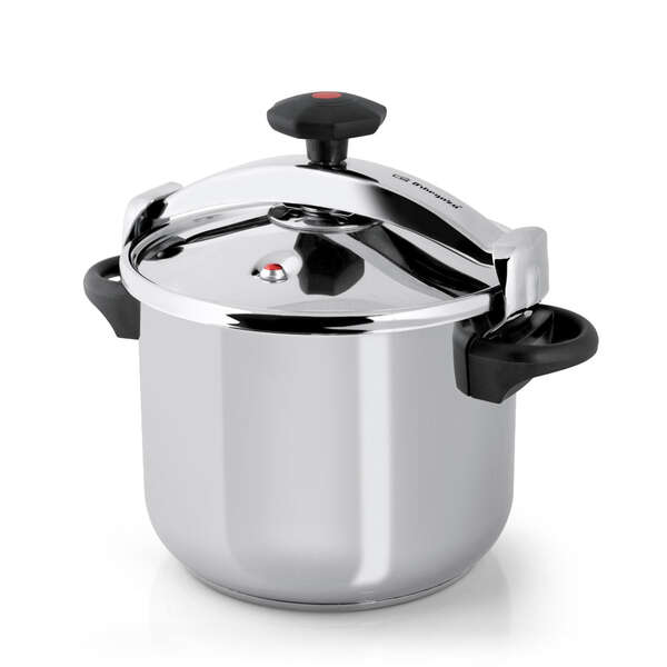 Orbegozo Hpl 6070 Olla A Presion Clasica - Tecnologia Y Seguridad Garantizadas - Sistema De Cierre Progresivo - Triple Seguridad - Apta Para Todo Tipo De Fuegos