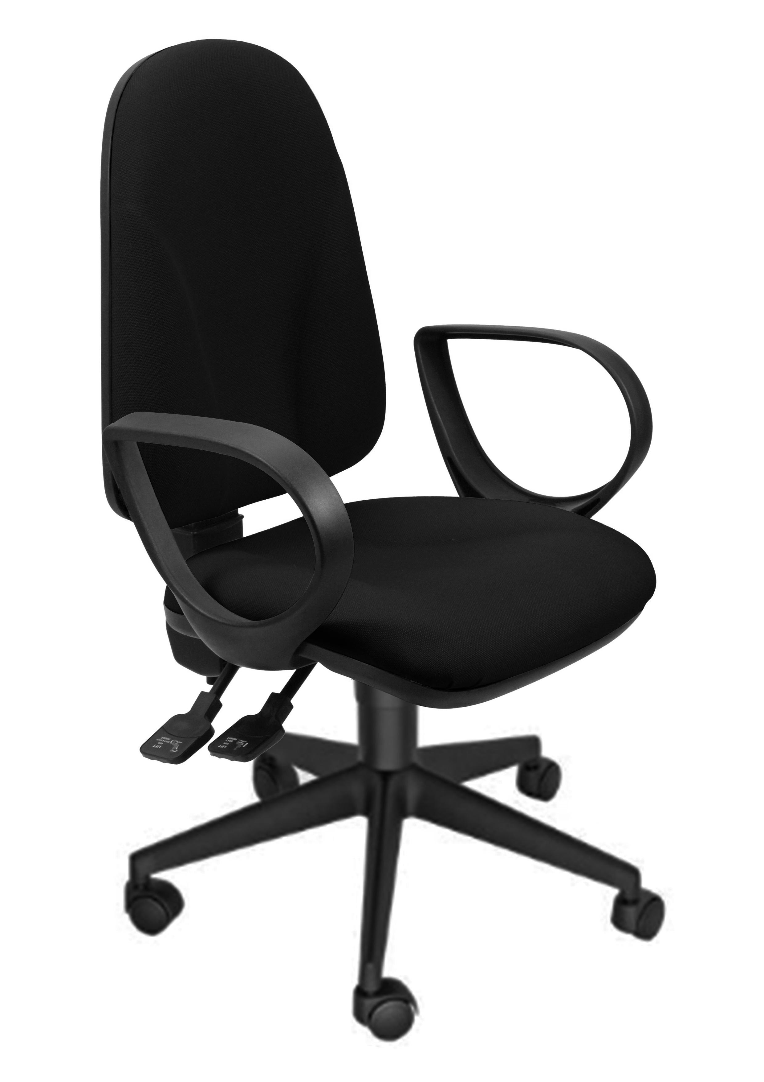 Unisit Silla Administrativa Sincro Team Negra Reposabrazos Fijos