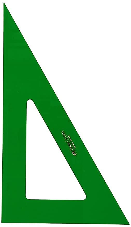 Faber Castell Cartabón Sin Graduar 21Cm Verde