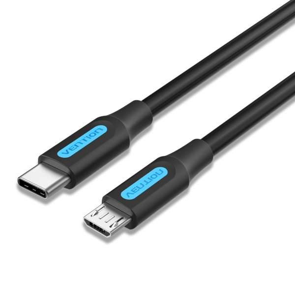 Vention Cable Usb-C Macho A Microusb Macho - 2A 10W 480Mbps 2M - Color Negro