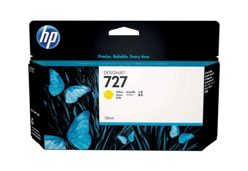 Hp 727 Amarillo Cartucho De Tinta Original - B3P21A