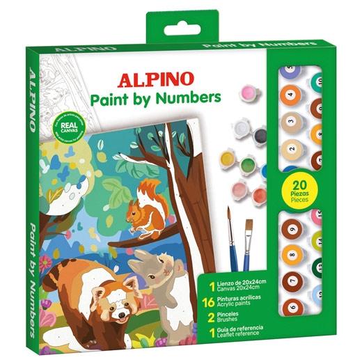 Alpino Pintura Acrílica Pinta Por Números Forest