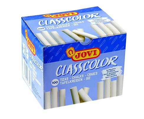 Jovi Tizas Classcolor School Antipolvo 80Mm Blanco Caja 100 Ud