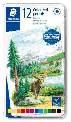 Staedtler Lápices De Colores Desing Journey 146C C/Surtidos Estuche Metal 12 Ud