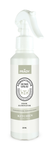 Prady Ambientador Home Spray Neutralizador De Olores Para Cocina - Frasco De 220 Ml - Spray Pulverizador
