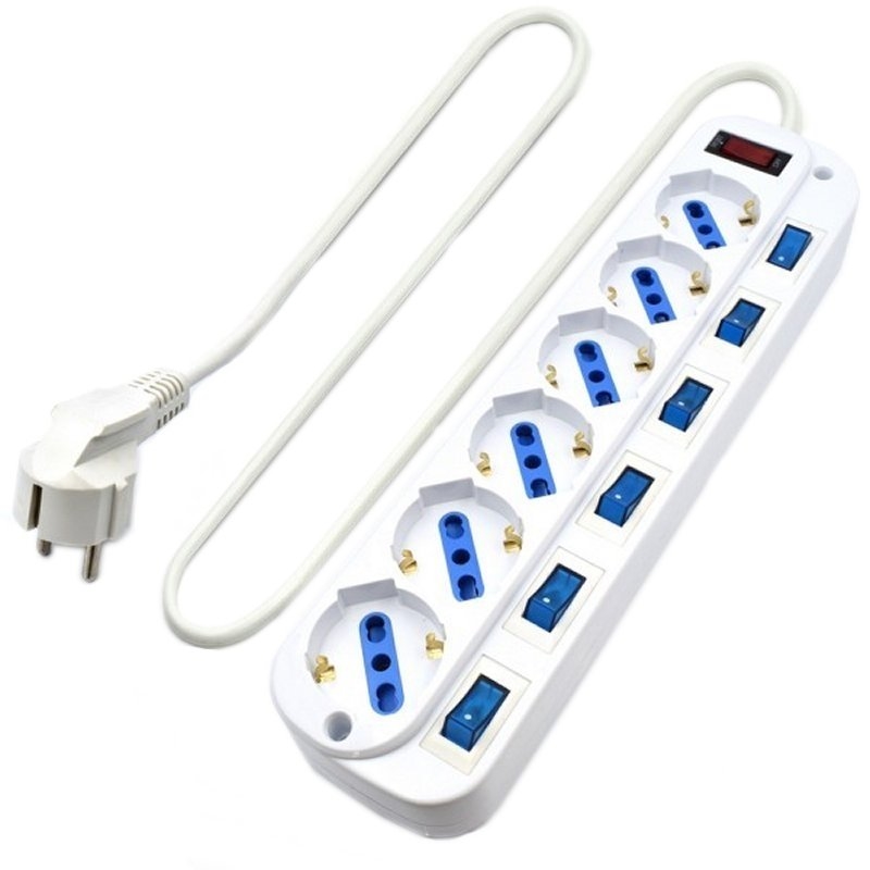 Ewent Ew3932-5M Regleta 6 Tomas / 6 Interruptor 5M