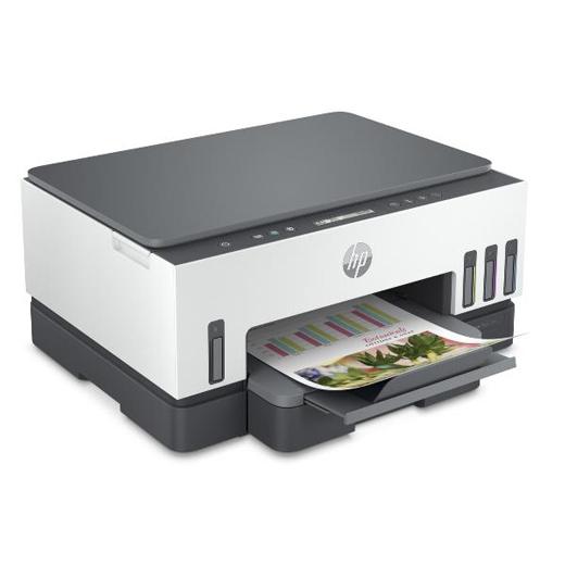 Hp Equipo Multifuncion Inkjet Color Smart Tank 7005 A4 Wifi 3 En 1 Gris/Blanco
