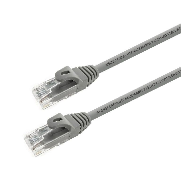 Aisens Cable De Red Latiguillo Rj45 Lszh Cat.6A 500 Mhz Utp Awg24 Gris 10M