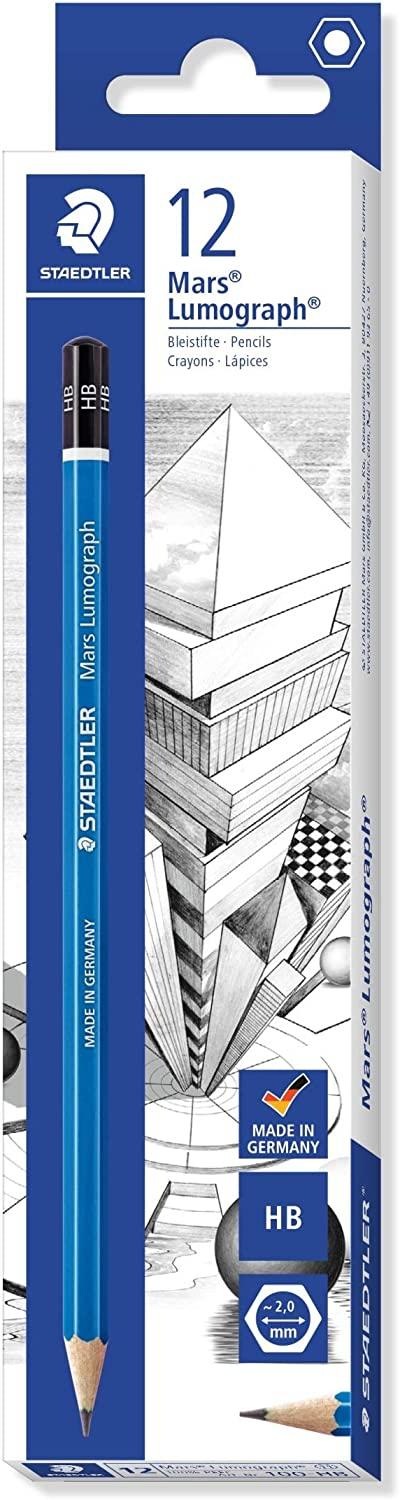 Staedtler Lápiz De Grafito Lumograph 100 Hb Caja 12 Ud