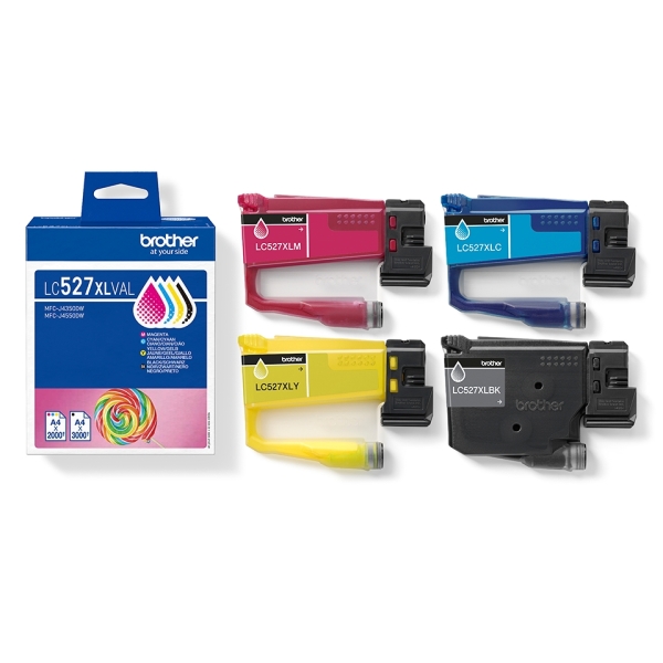 Brother Lc527Xl Pack De 4 Cartuchos De Tinta Originales - Lc527Xlval