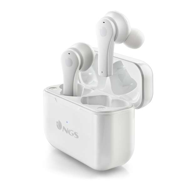 Ngs Artica Bloom White Auriculares Intrauditivos Bluetooth 5.1 Tws - Manos Libres - Asistente De Voz - Autonomia Hasta 7H - Base De Carga
