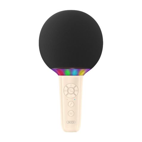 Xo Be50 Microfono Inalambrico - Karaoke - 5W - Bluetooth 5.3 - Iluminacion Led - Autonomia Máxima 3H - Color Beige
