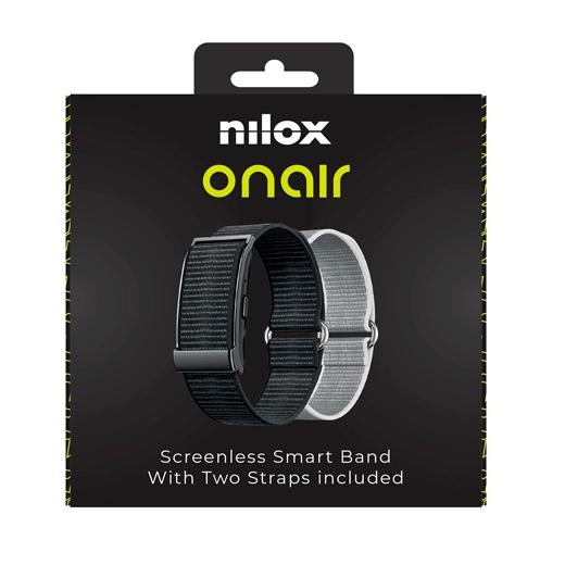 Nilox Pulsera Inteligente Sin Pantalla Bluetooth Incluye Dos Pulseras Negro Y Plata