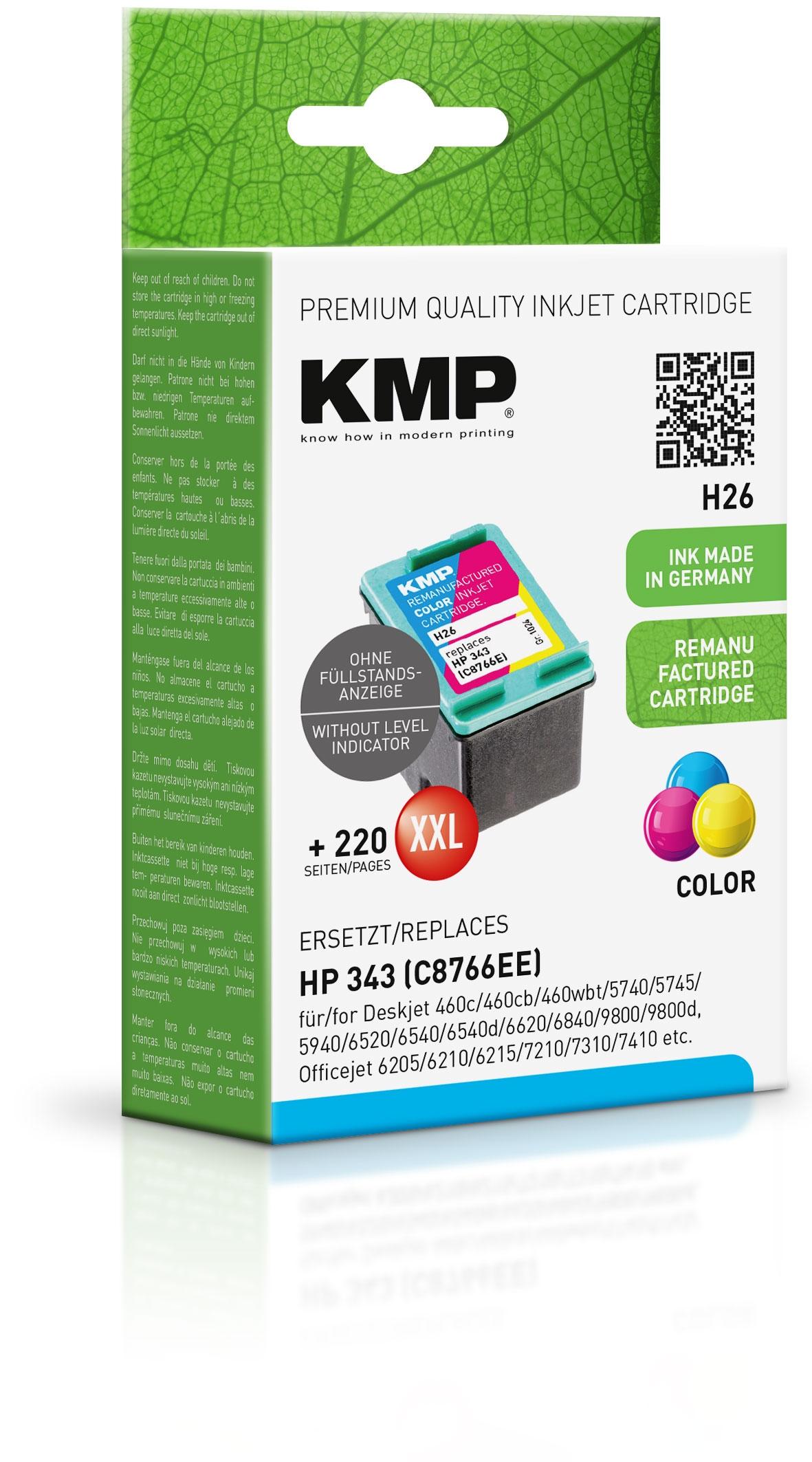 Tinta Kmp 3 Colores C M Y Deskjet 460C 460Cb 460Wbt 5740  5745 6520 6540 6540D 6620 6840 9800  9800D  Officejet 6205 6210 6215 7210  7310 7410  Photosmart 2575 2610 2710  7850 8150  8450  8450Gp 8750 8750Gp  Psc1510 1510S  1600 1610 2350  2355 2355P