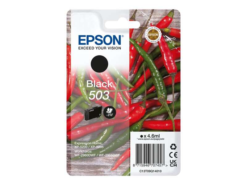 Epson 503 Negro Cartucho De Tinta Original - C13T09Q14010