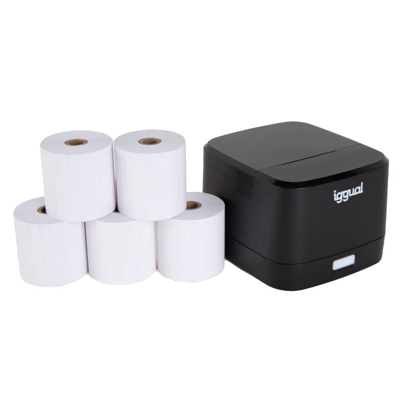 Iggual Kit Impresora Térmica Tp Easy 58 + 5 Rollos