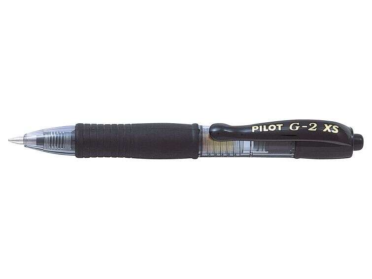 Pilot Boligrafo De Gel G2 Pixie Xs Retractil - Punta De Bola Redonda 0.7Mm - Trazo 0.32Mm - Grip Ergonomico - Color Negro