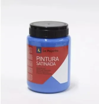 La Pajarita Témpera Escolar Bote De 35Ml Satinada Azul Intenso L-12