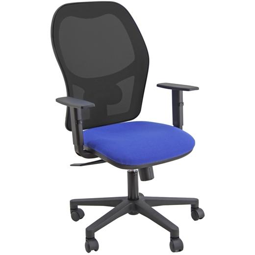 Unisit Silla Administrativa Sincro Hubble Reposabrazos Ajustables Azul
