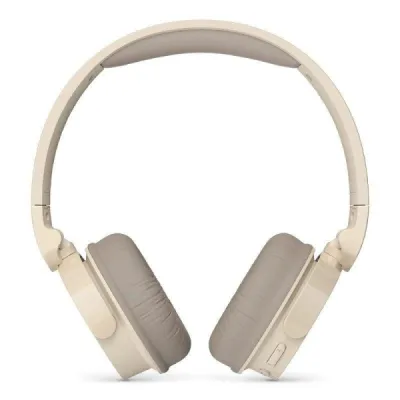 Philips Tah3209 Auriculares Inalambricos On‑Ear - Bluetooth 5.3 - 25H De Reproduccion - Microfono Con Reduccion De Ruido - Plegable Y Ligero Con Almohadillas De Espuma Viscoelastica - Color Beige