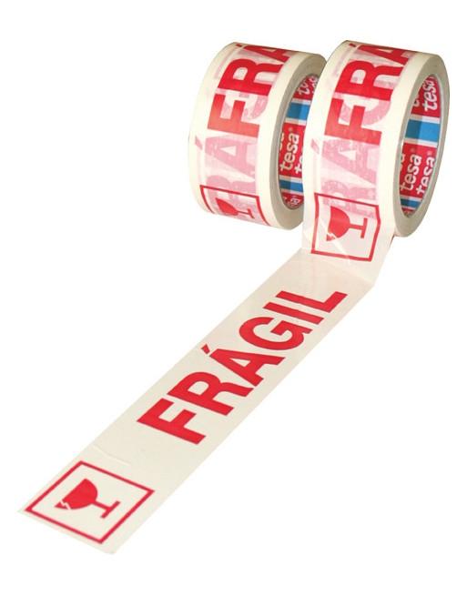 Tesa Cinta De Embalaje Tesapack Impreso "Fragil" 66Mx50Mm