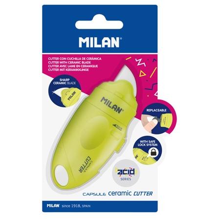 Milan Cutter Hoja Cerámica Capsule Serie Acid Blíster Amarillo