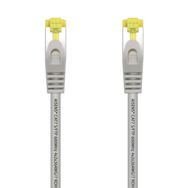 Aisens Cable De Red Latiguillo Rj45 Lszh Cat.7 600 Mhz S/Ftp Pimf Awg26 - 25Cm - Color Gris