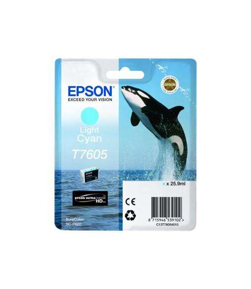 Epson T7605 Cyan Light Cartucho De Tinta Original - C13T76054010