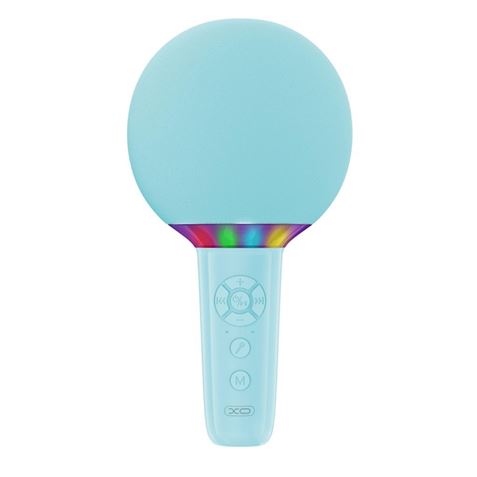 Xo Be50 Microfono Inalambrico - Karaoke - 5W - Bluetooth 5.3 - Iluminacion Led - Autonomia Máxima 3H - Color Azul