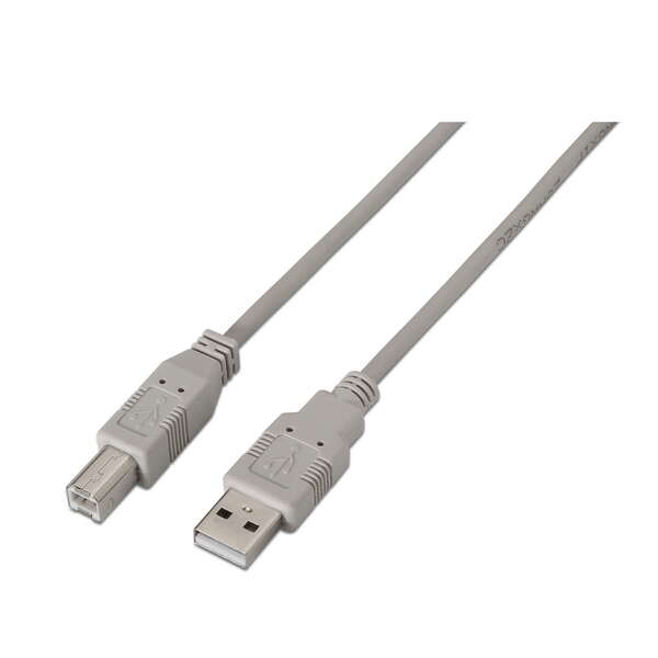 Aisens Cable Usb 2.0 Impresora - Tipo A Macho A Tipo B Macho - 4.5M - Color Beige