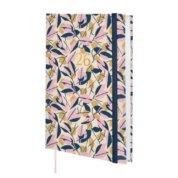 Finocam Dynamic Berlin Agenda - Anual 2026 - Cierre De Goma - Formato Y10 - 145X28X210Mm - 1 Dia Por Pagina - Tematica De Hojas