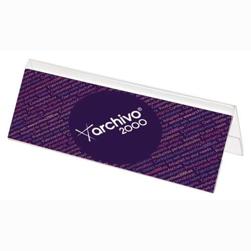 Archivo 2000 Portanombres De Sobremesa Con Vision Dos Caras Ancho Dina5 80X210X70 Mm