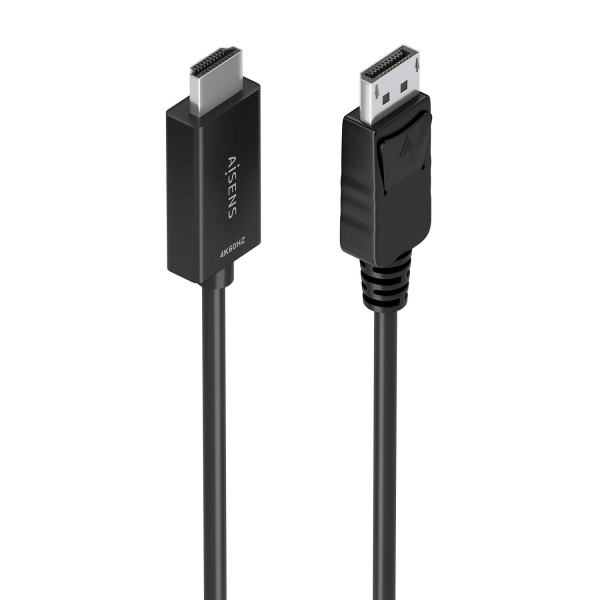 Aisens Cable Conversor Displayport A Hdmi 4K@60Hz - Dp/M-Hdmi/M - 2.0M - Color Negro