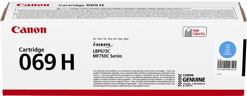 Canon 069H Cyan Cartucho De Toner Original - 5097C002
