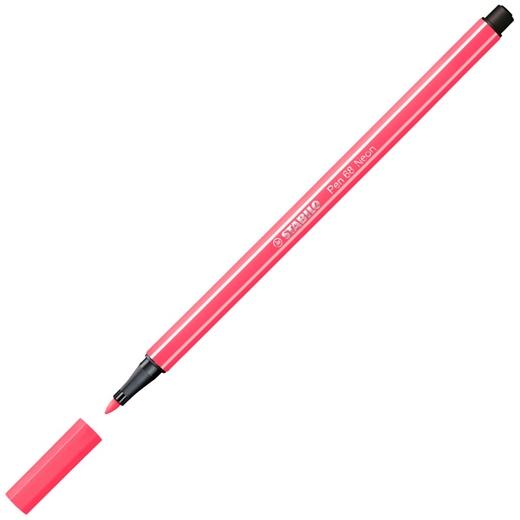 Stabilo Rotulador Pen 68 Rojo Fluorescente Caja 10 Ud