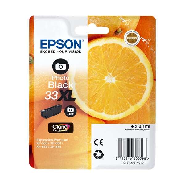 Epson T3361 (33Xl) Negro Cartucho De Tinta Original - C13T33614012
