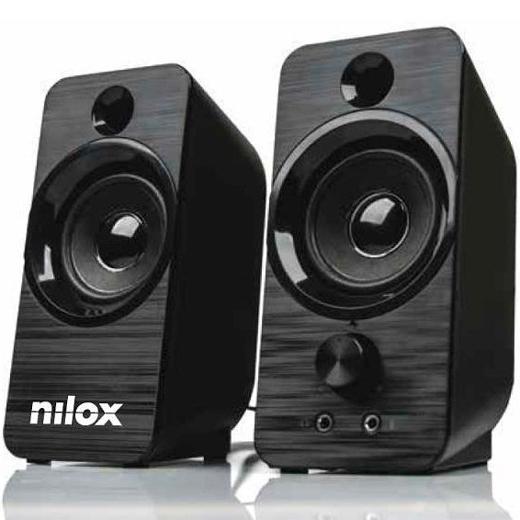 Nilox Altavoces Pc 6W Usb Negro